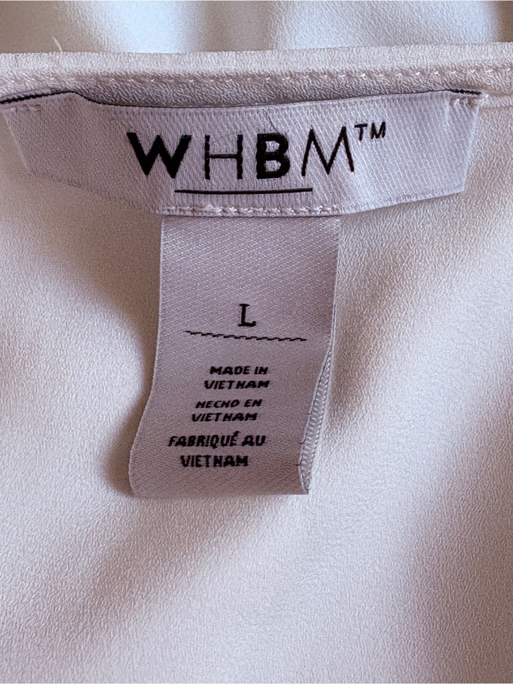 White House Black Market Layered Sheer Blouse in White - Picture 5 of 5